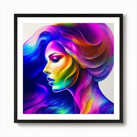 Rainbow Woman Art Print