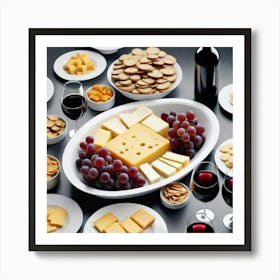 Party Tray Cheeses 2 Art Print