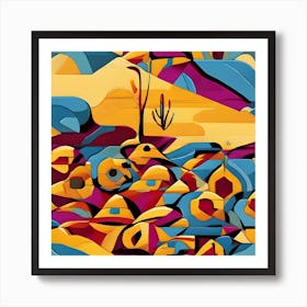 Desert Landscape Art Print