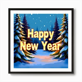 Happy New Year 29 Art Print