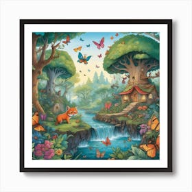 Butterfly Hills Art Print