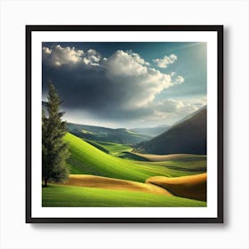 Tuscan Landscape 5 Art Print