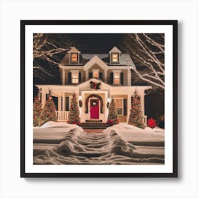 Christmas Home 1 Art Print