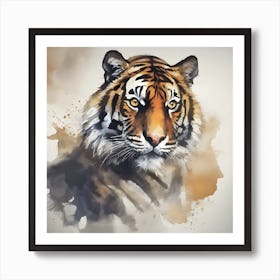 Tiger Wash Art Print