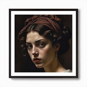 Portrait Of A Young Lady Art Print