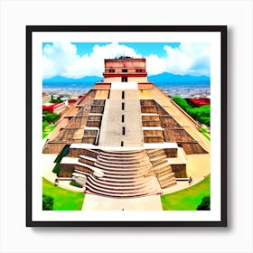 Pyramid Of Chichen Itza Art Print
