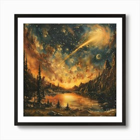 The Most Shining Star, Impressionism And Surrealism Art Print