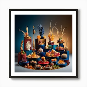 Leonardo Phoenix A Vibrant Mesmerizing Stilllife Composition F 1 Art Print