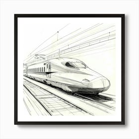 High Speed Train 4 Art Print