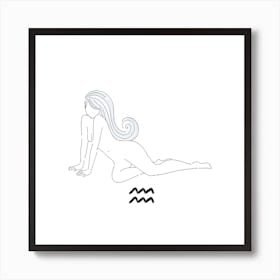 Aquarius Square Art Print