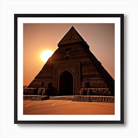 Gothic Ancient Egyptian 3 Pyramids During Sunset 8k Resolution Gothic Style Expressionism Masterpiece Monochromatic Tetredic Ornate Colors Unreal Engine 5 Cinema 255b7cd0 Bfdd 47a1 9bdd 8d6aaaadc006 Art Print