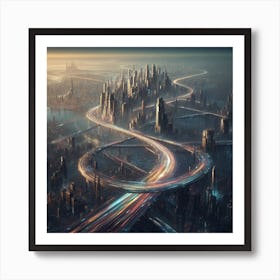 Futuristic Cityscape 10 Art Print