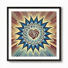 Sunburst Art Print