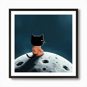 Solo cat Art Print