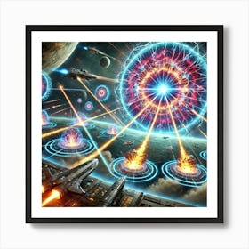 Lunar Rift Bombardment Array Alternate Dimensions Converted Art Print