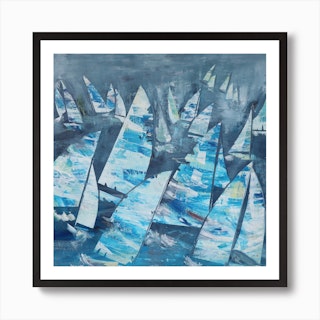 Wild Sea Square Art Print