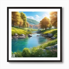 Landscape Painting 218 Art Print