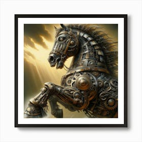 Steampunk Horse 2 Art Print