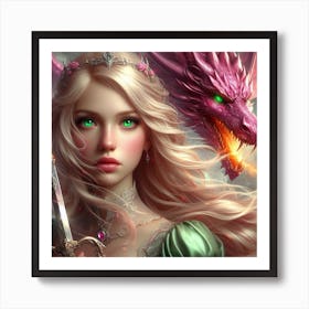 Dragon Princess Art Print