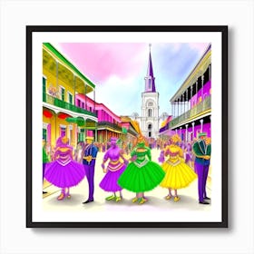 New Orleans Mardi Gras 5 Art Print