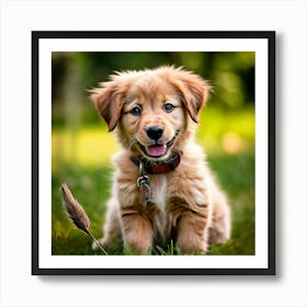 Golden Retriever Puppy Art Print