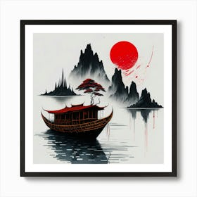Asia Ink Painting (33) Art Print