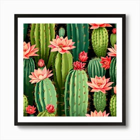 Cacti Art Print