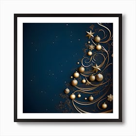 Christmas Tree Background 10 Art Print