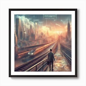 Futuristic Cityscape 30 Art Print