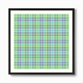 Plaid Fabric 94 Art Print