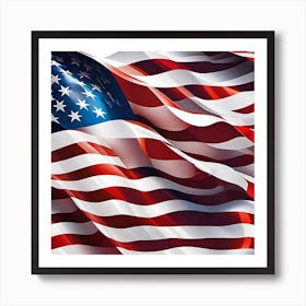 American Flag Art Print