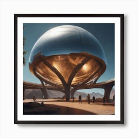 Futuristic Space Station 6 Art Print