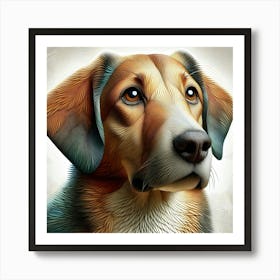 Portrait Of A Dog 5 Art Print