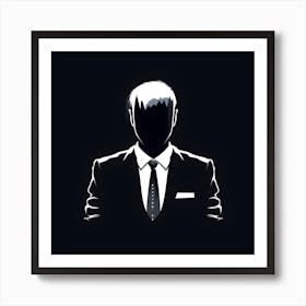 Man In Suit Art Print