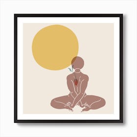 Sun Adoration Square Art Print