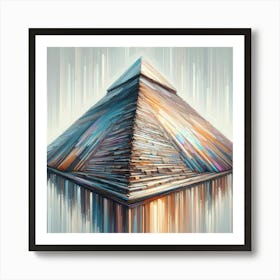 The Great Pyramid Of Giza in egypt - painting Art Print