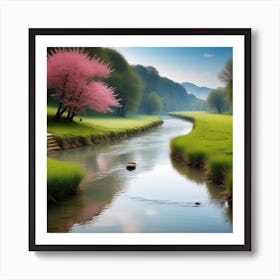 Cherry Blossoms In Spring 2 Art Print