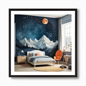 Mountain Mural Art Print