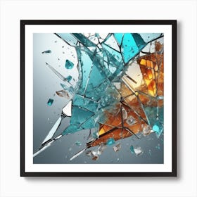 Shattered Glass 29 Art Print