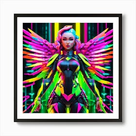 Neon Angel 9 Art Print