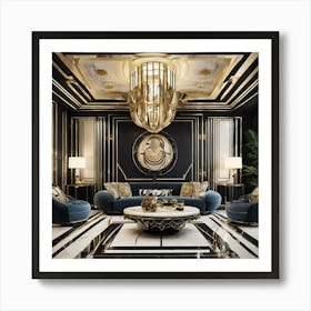 Deco Living Room 2 Art Print