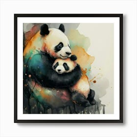 Panda Bears Art Print