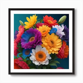 Bouquet Of Flowers 1 Art Print