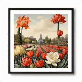 Tulips art print Art Print