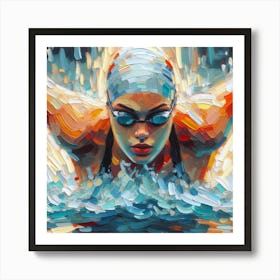 Swimmer Art Print