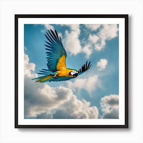 Parrot In Flight 3 Art Print