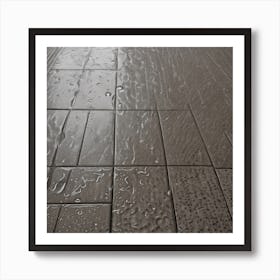 Wet Tile Floor Art Print