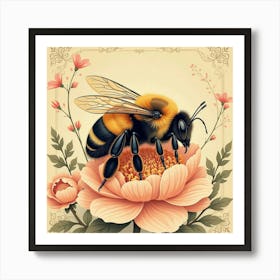 William Morris Bee Vintage Art Print (14) Art Print