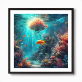 Underwater Seascape Art Print