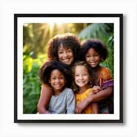Moke Up Family Inclusive Diversity Love Equality Support Unity Parenting Acceptance Pride Art Print